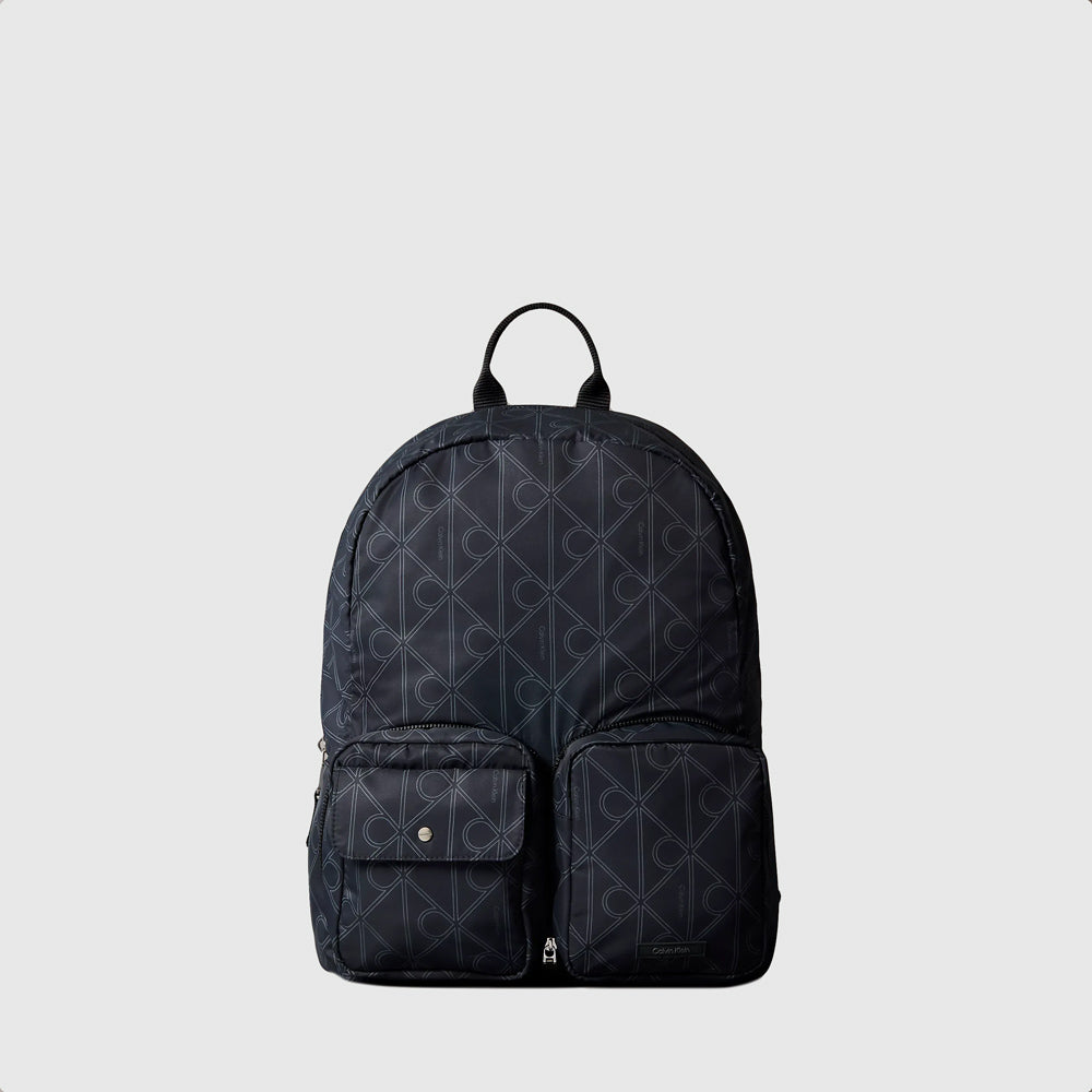 Calvin Klein Aop Nylon Backpack - Pirate Black |ThirdBaseUrban