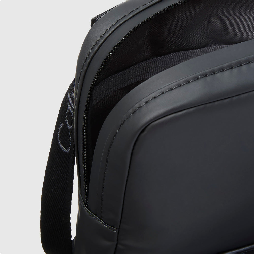 Puffer Utility Phone Crossbody - Black