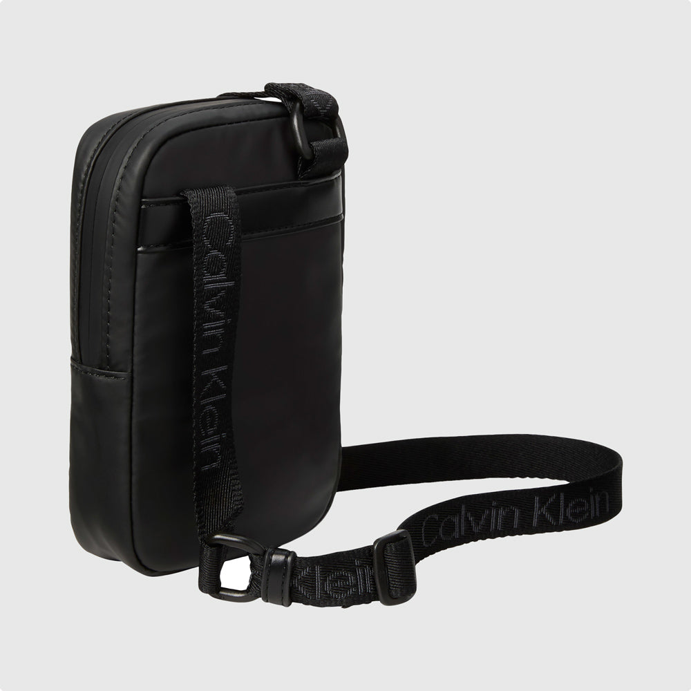 Puffer Utility Phone Crossbody - Black