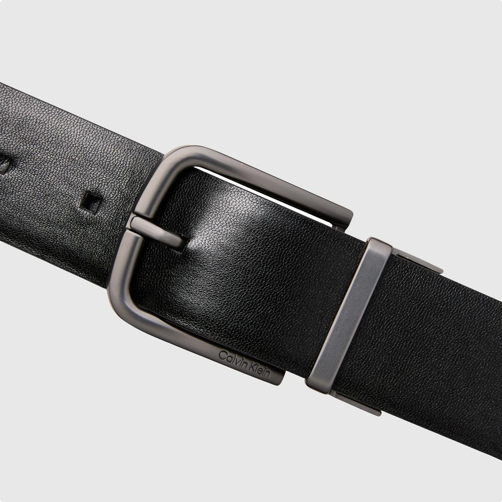 Round Buckle Smooth - Black