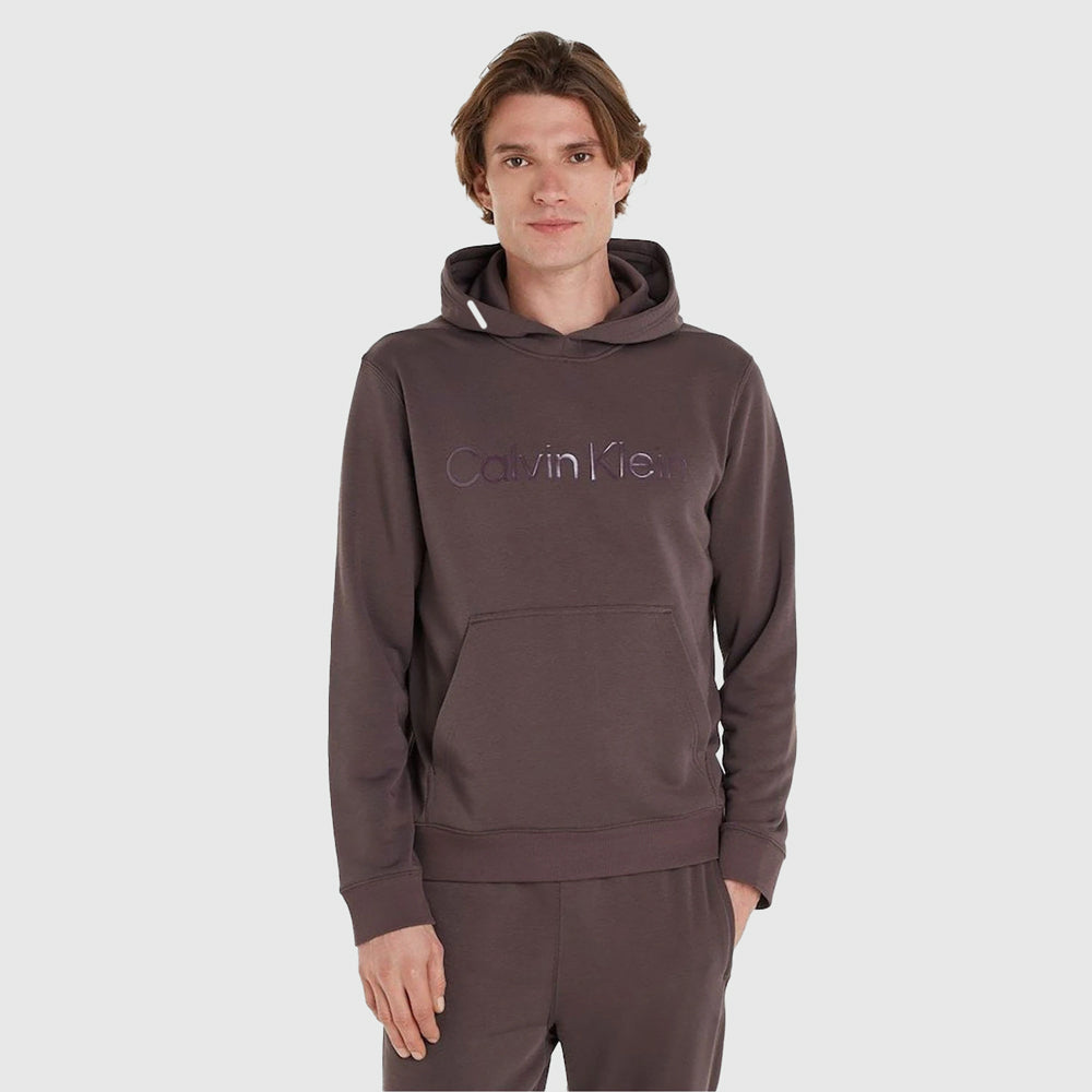 Calvin Klein Sweat Hoodie - Dark Brown |ThirdBaseUrban
