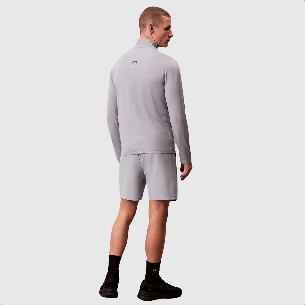 Performance Zip T-Shirt - Light Grey