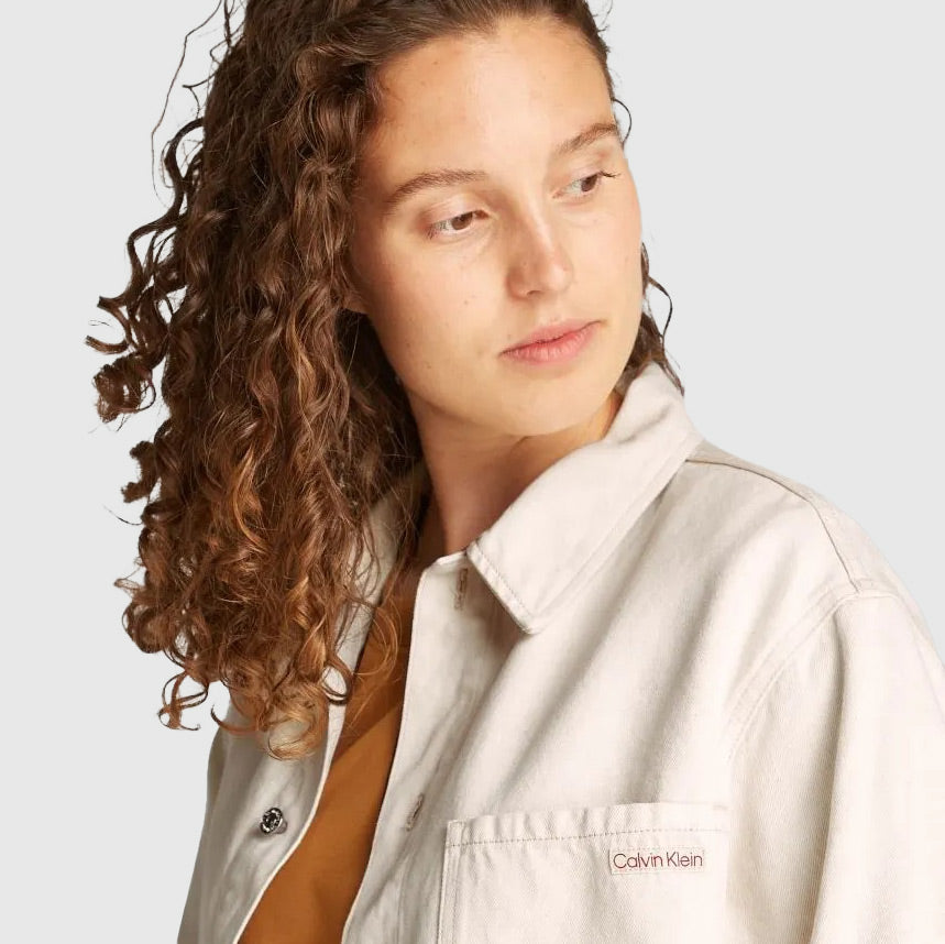 90'S Linen Overshirt - Denim Light