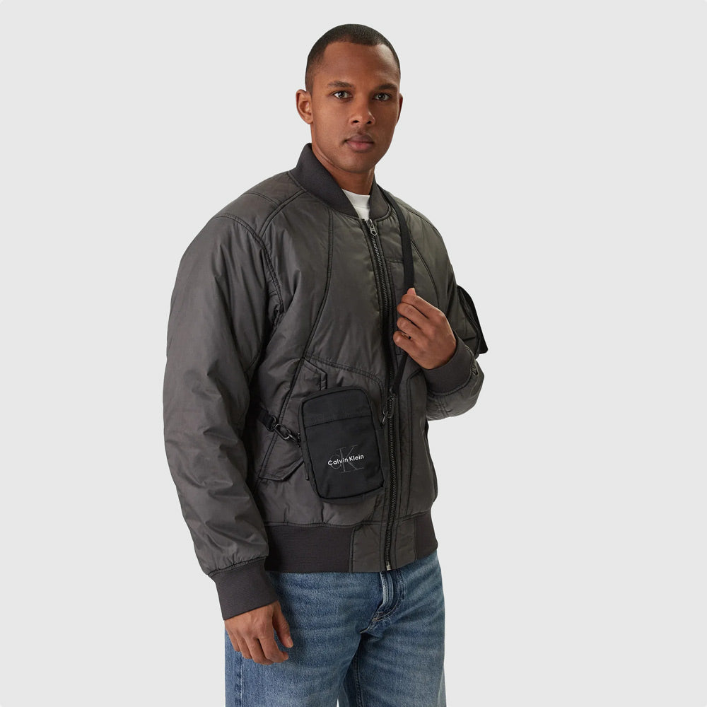 Nylon Reporter Bag - Black