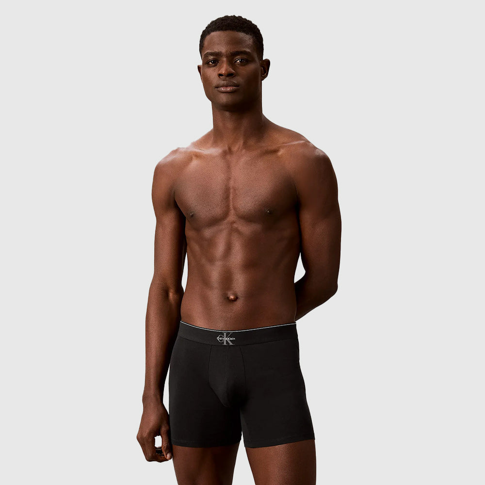 Graphic Monogram Boxer Briefs - Black
