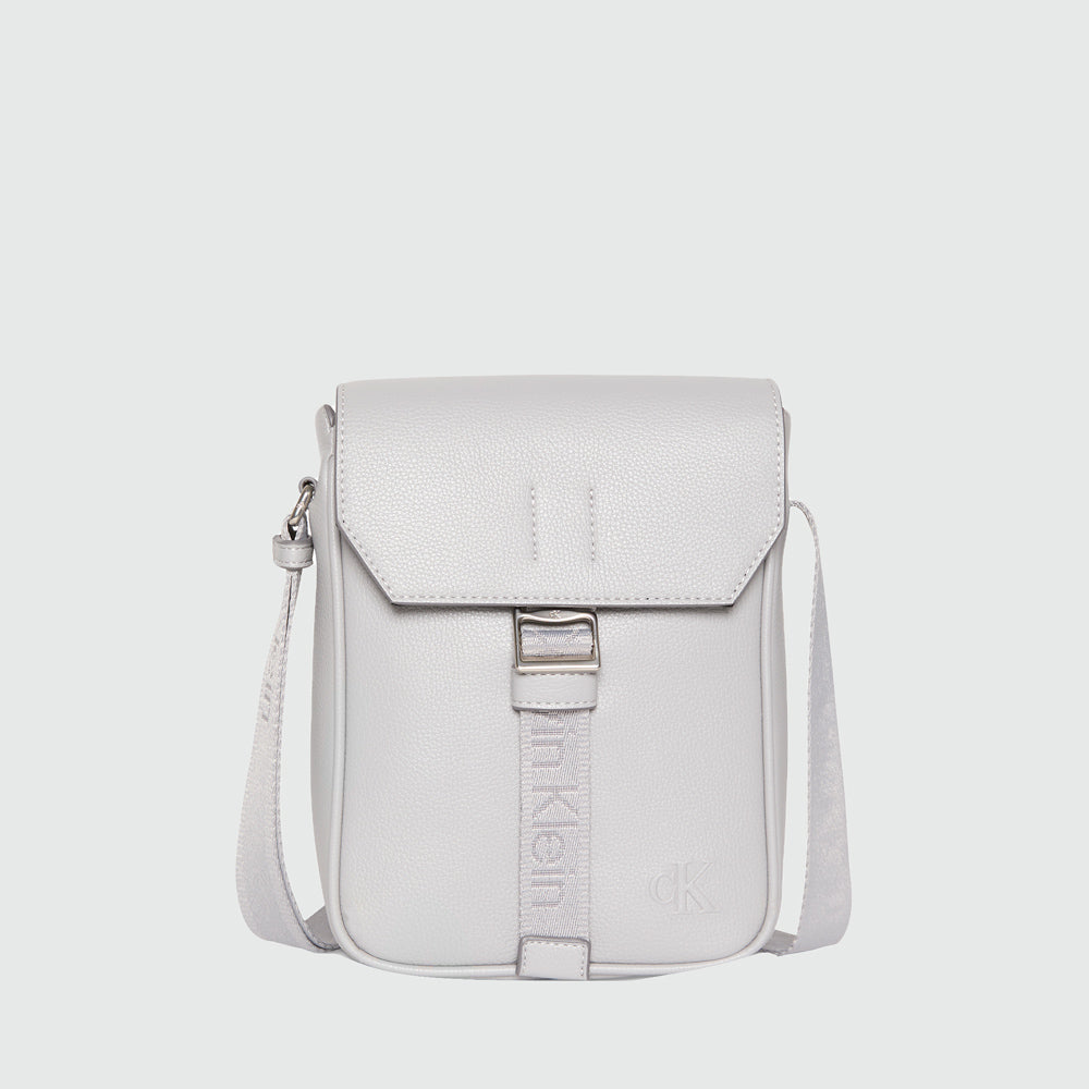 Calvin Klein Cargo Flap Reporter Bag- Light Grey |ThirdBaseUrban