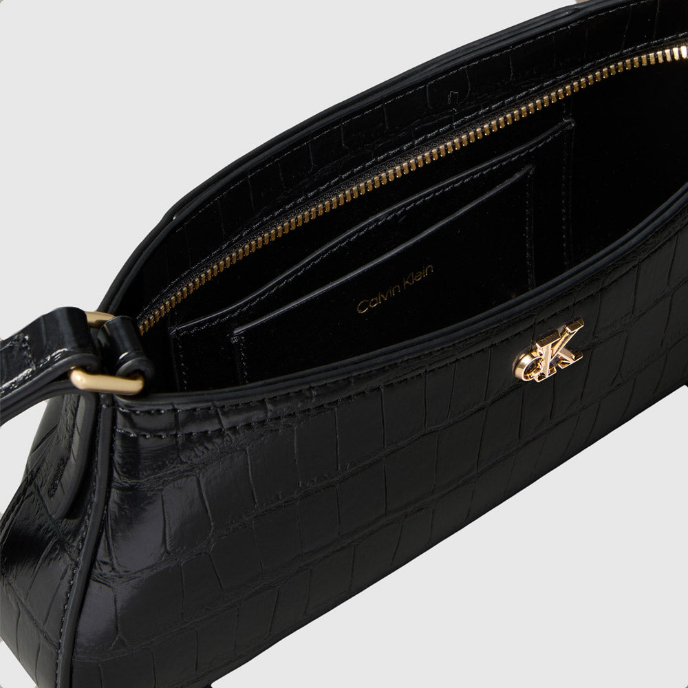 Ck Croc Shoulder Bag - Black