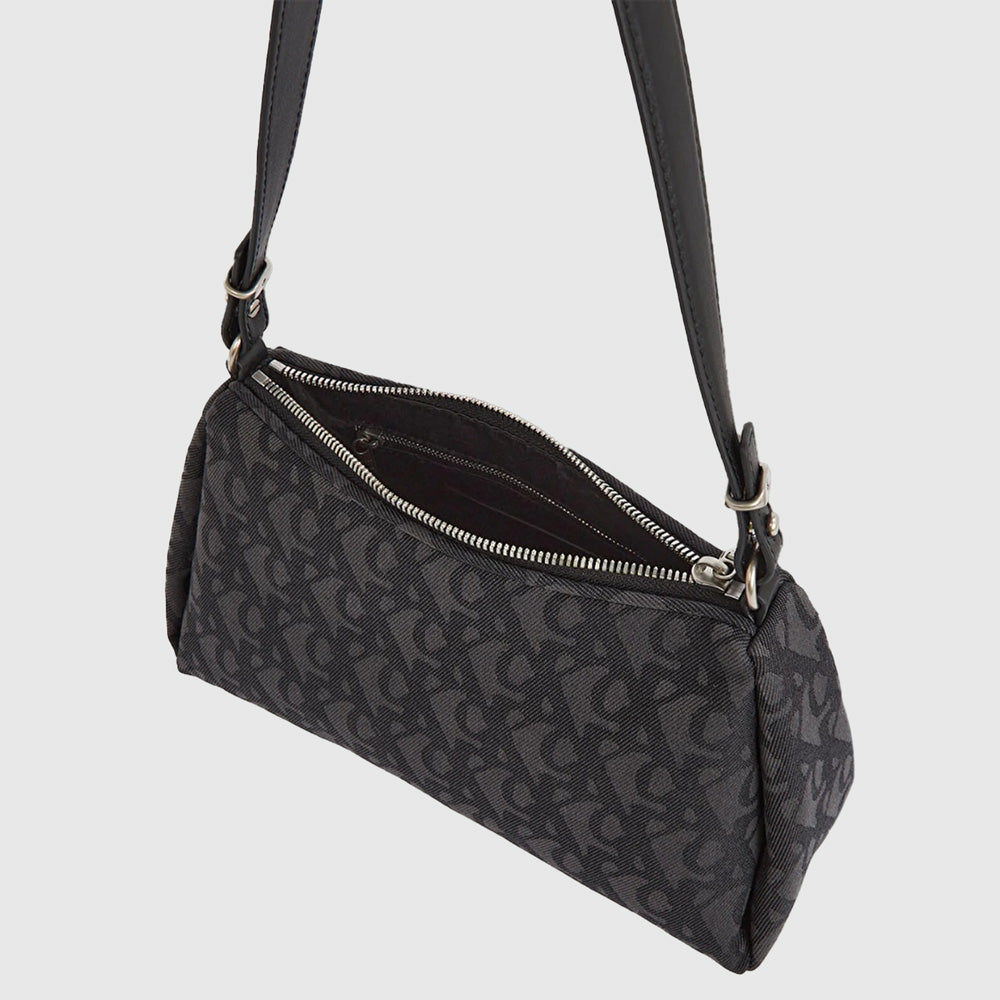 Monogram Shoulder Bag - Black
