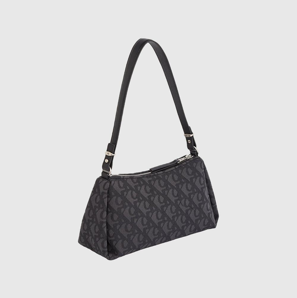 Monogram Shoulder Bag - Black