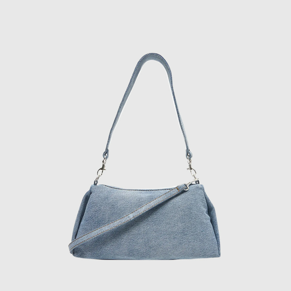 Denim Layla Shoulder Bag - Blue
