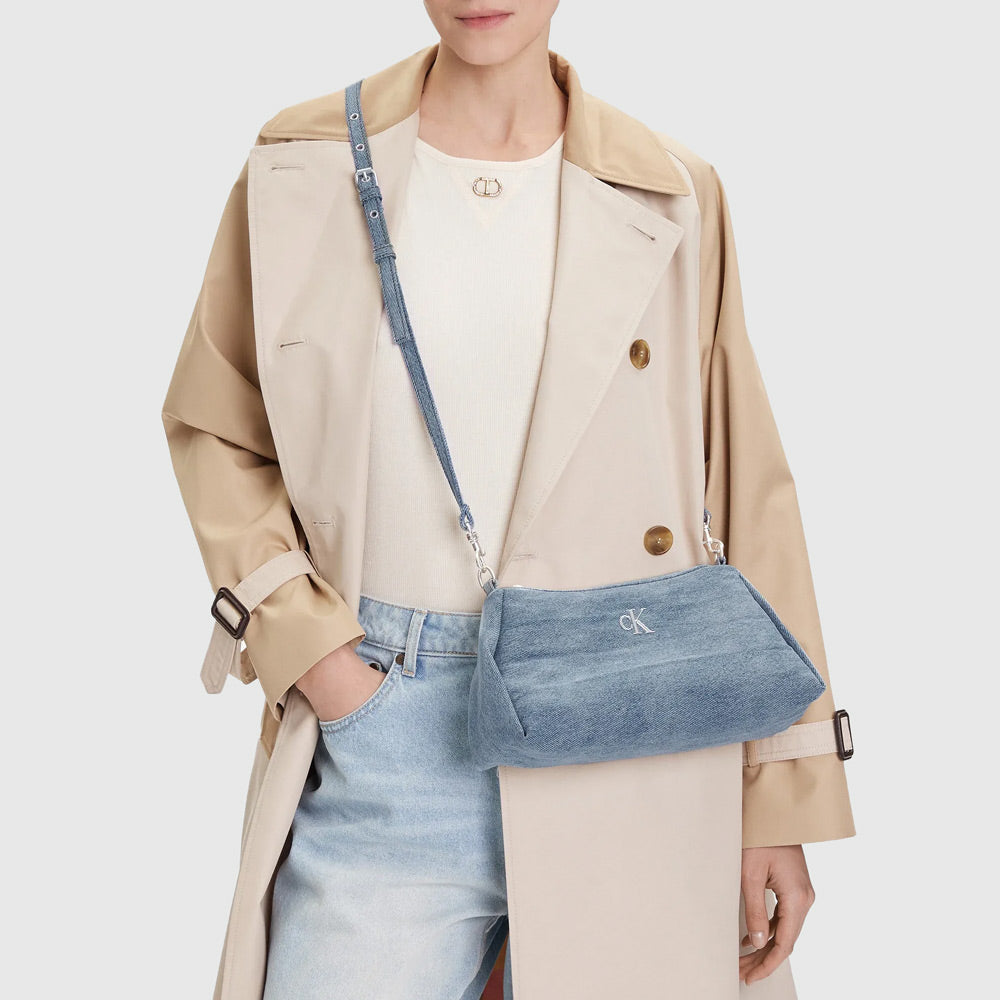 Denim Layla Shoulder Bag - Blue