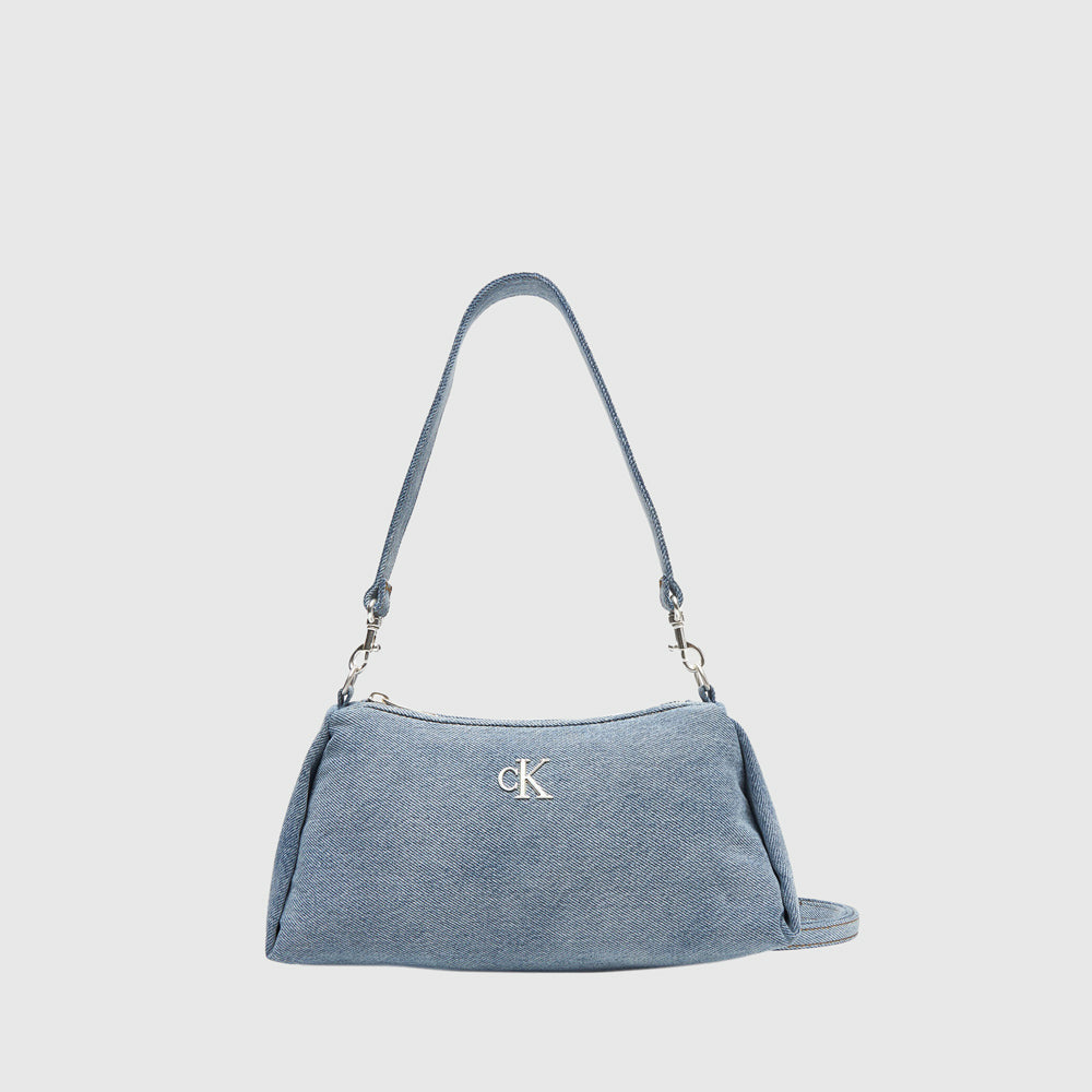 Denim Layla Shoulder Bag - Blue |ThirdBaseUrban