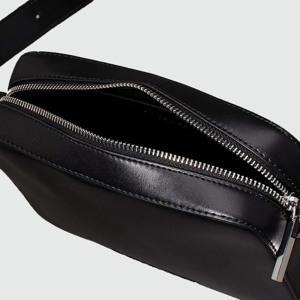 Embossed Camera Bag - Black