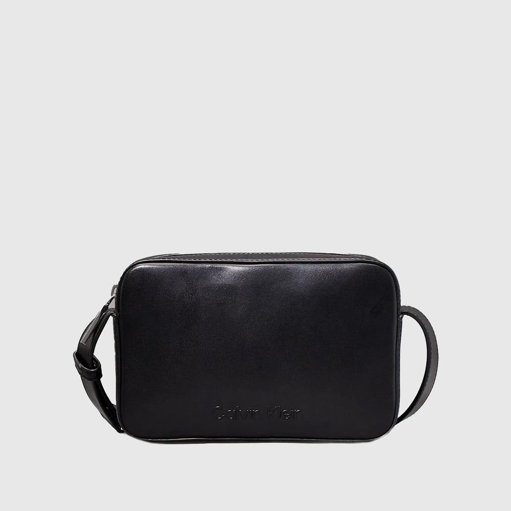 Calvin Klein Embossed Camera Bag - Black |ThirdBaseUrban