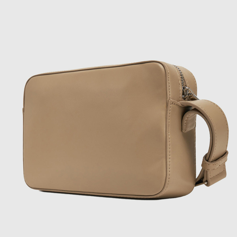 Embossed Camera Bag - Beige