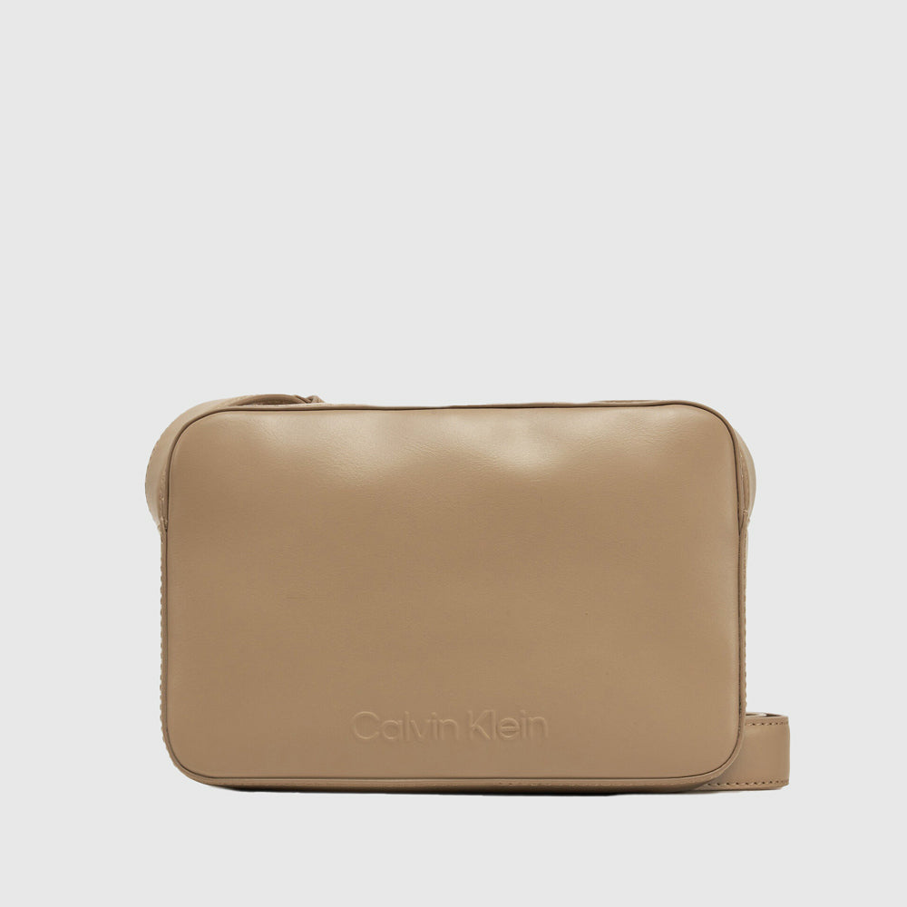 Calvin Klein Embossed Camera Bag - Beige |ThirdBaseUrban