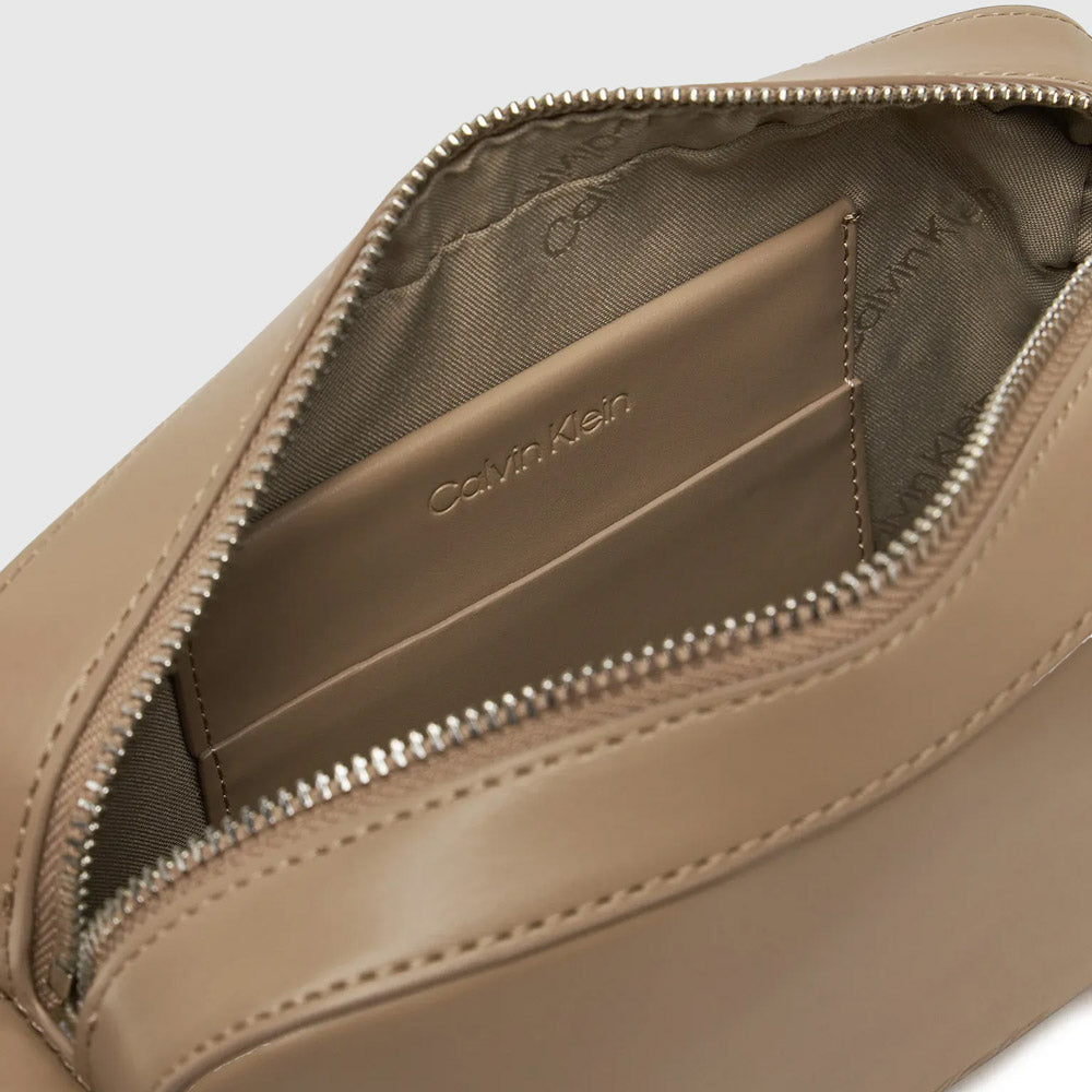 Embossed Camera Bag - Beige