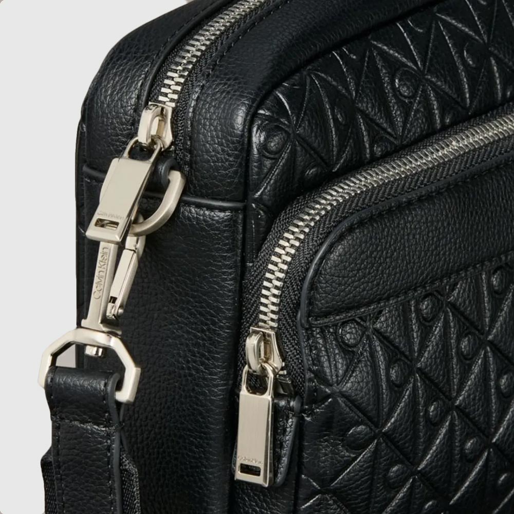 Emblem Emboss Camera Bag - Black