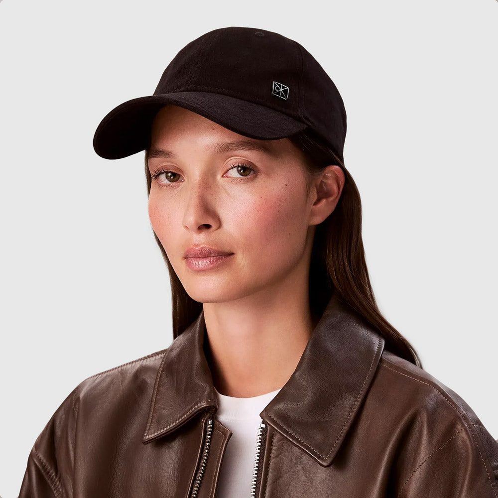 Calvin Klein Emblem Baseball Cap - Black |ThirdBaseUrban