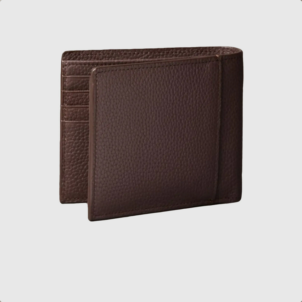 Foil Emboss Wallet - Dark Brown