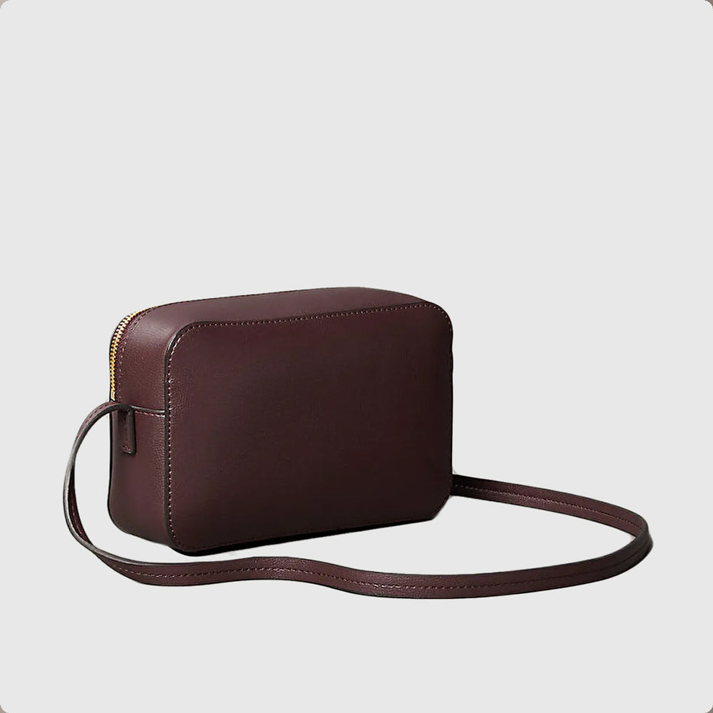 Foil Camera Bag - Burgundy