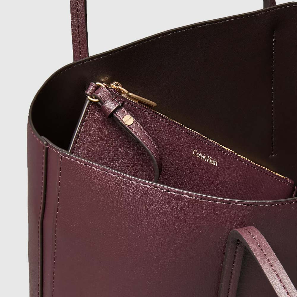 Foil Tote Bag - Burgundy