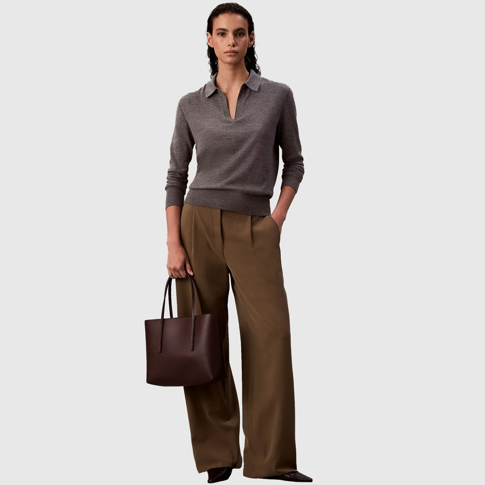 Foil Tote Bag - Burgundy