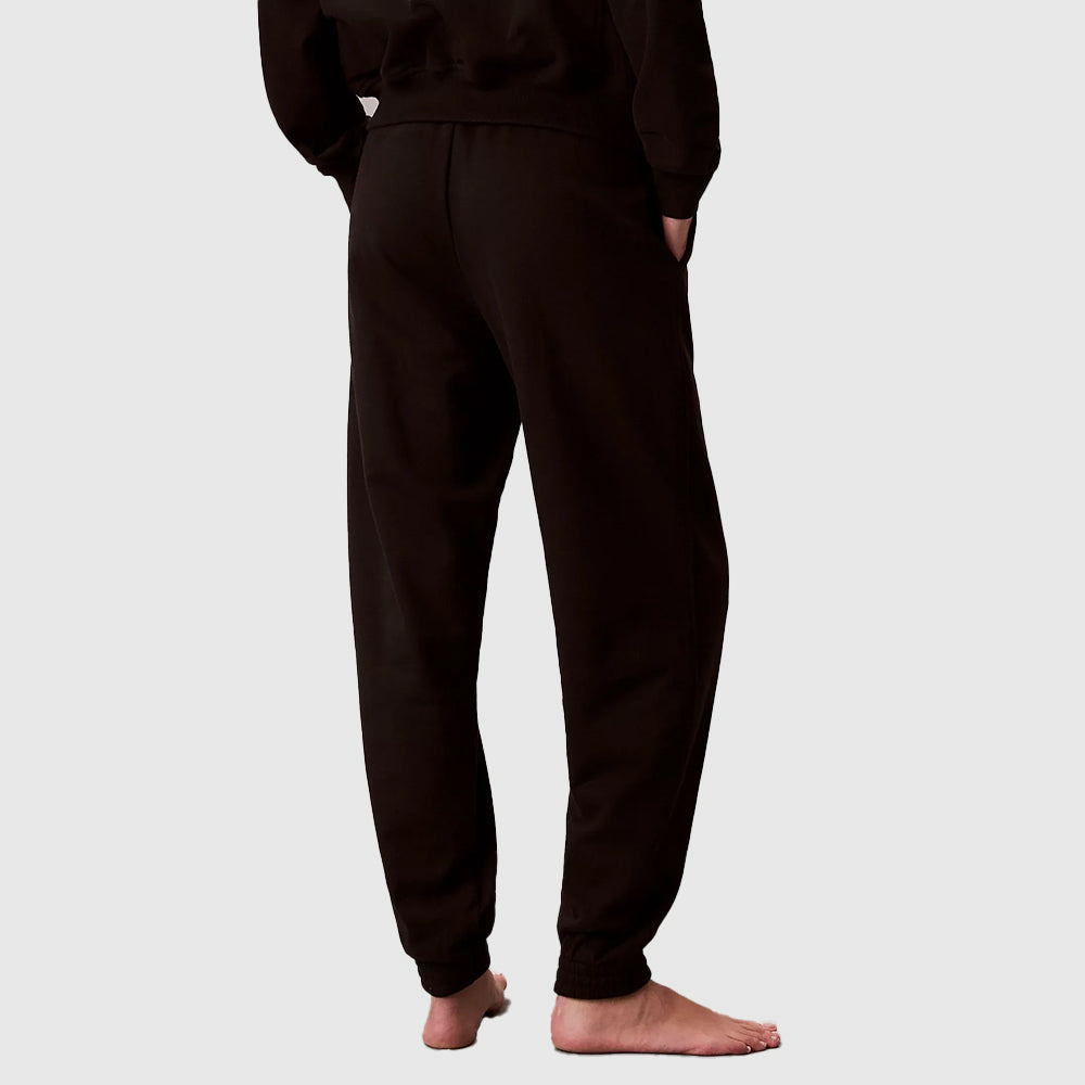 Cotton Blend Lounge Joggers - Black