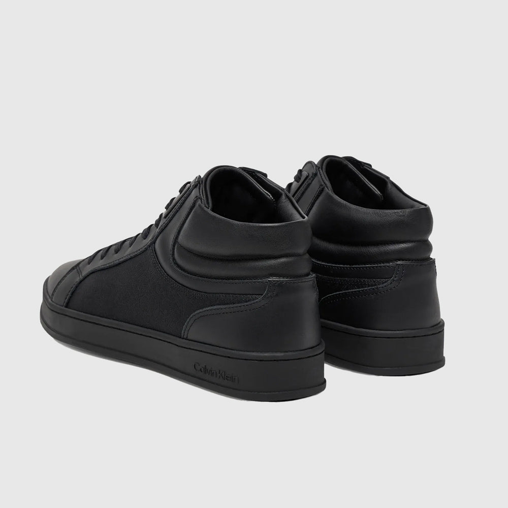 Jacquard Mono Mid Sneaker - Black