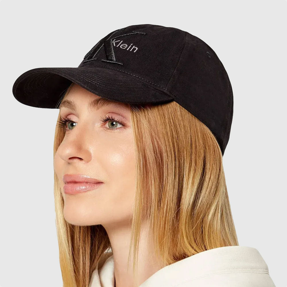 Calvin Klein Layered Monologo Cap - Black |ThirdBaseUrban