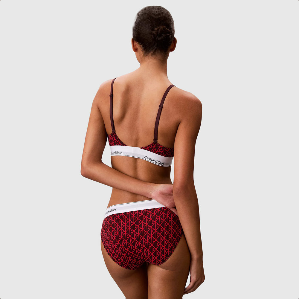 Lightly Lined Triangle Bra - Berry