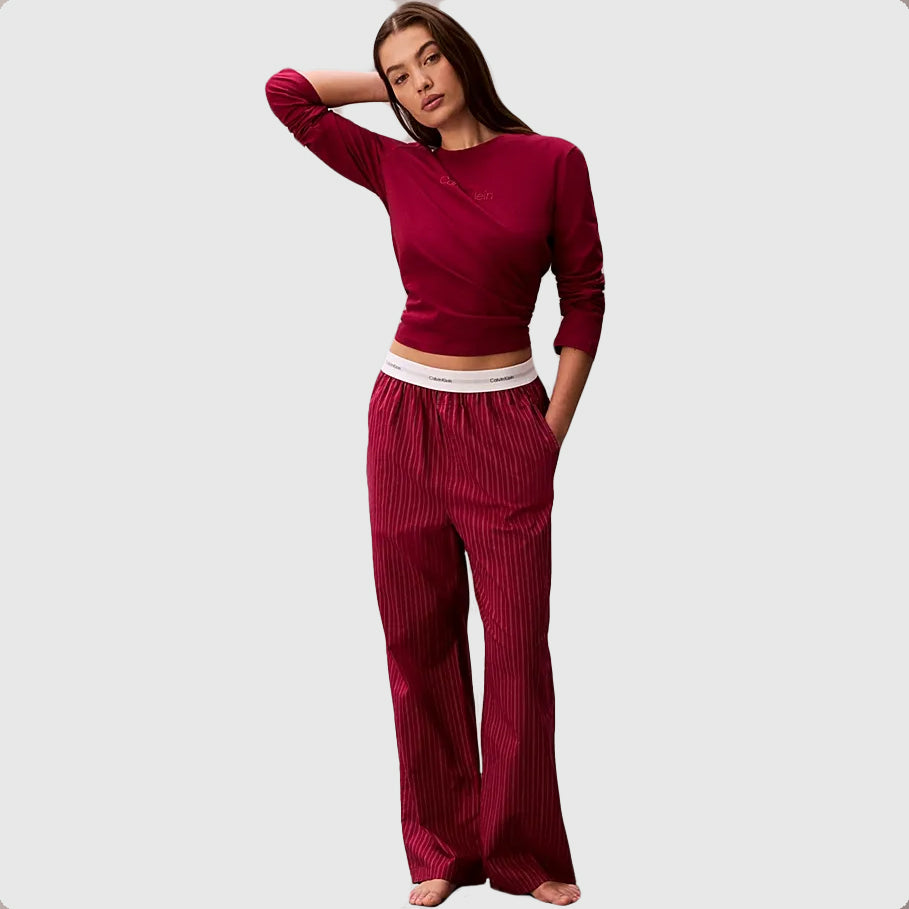 Calvin Klein Holiday Pant Set - Red |ThirdBaseUrban