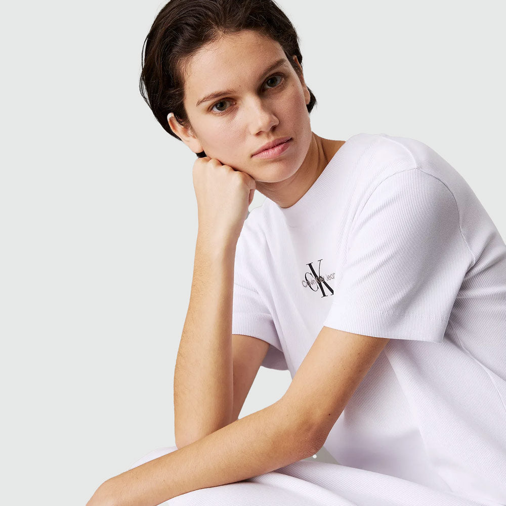 Monologo T-Shirt Dress - White