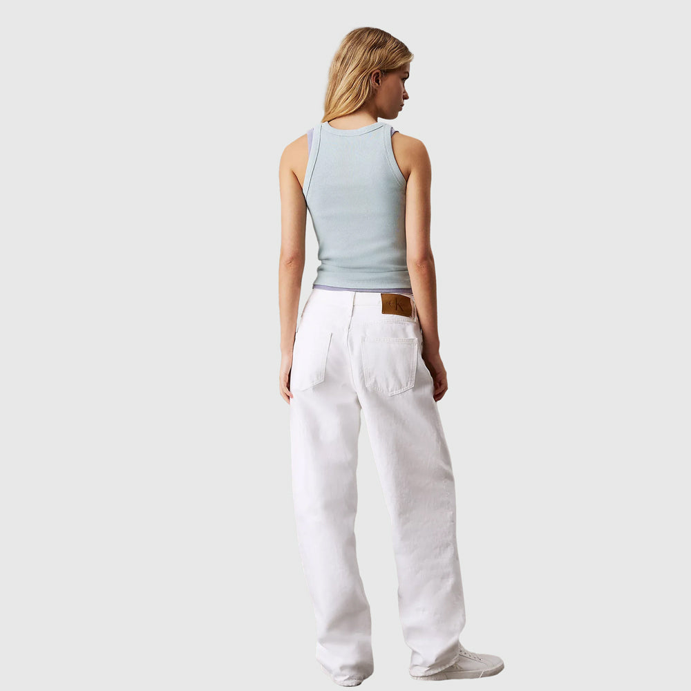 Monologo Rib Tank Top - Light Blue
