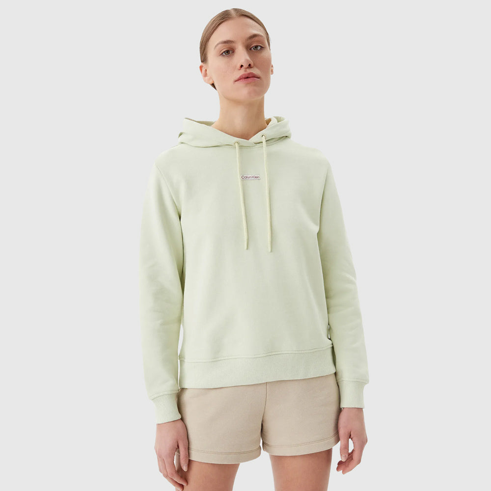 Calvin Klein Placed Institutional Hoodie - Light Green |ThirdBaseUrban