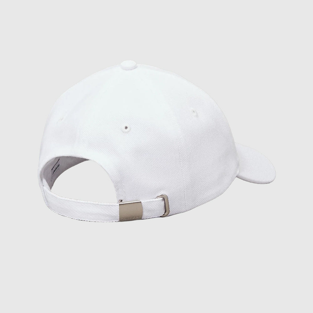 Printed Monologo Cap - White