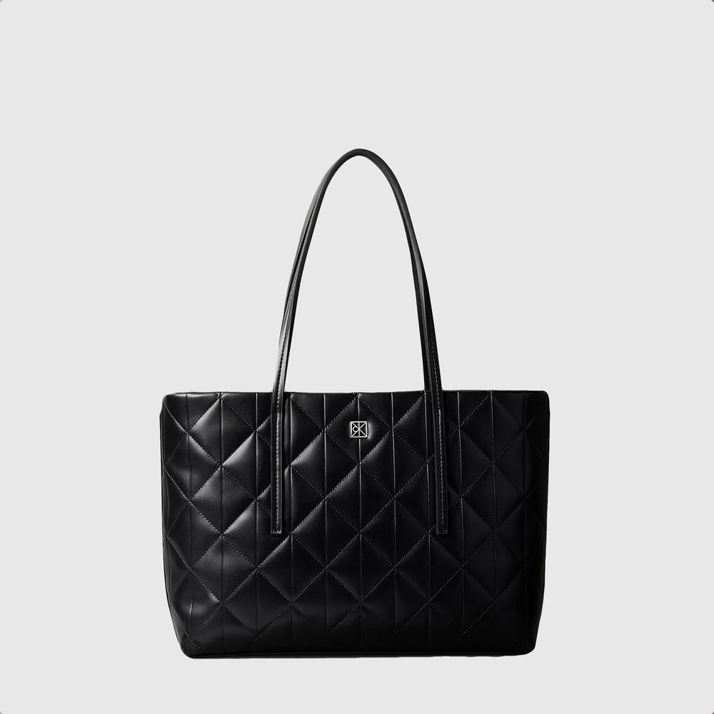 Calvin Klein Quilted Small Tote - Black |ThirdBaseUrban