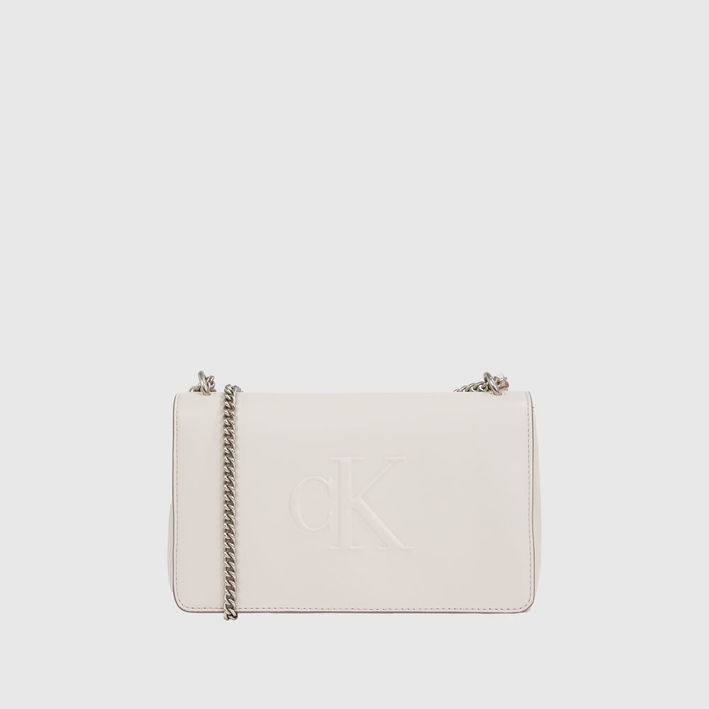 Calvin Klein Flap Shoulder Bag - Offwhite |ThirdBaseUrban