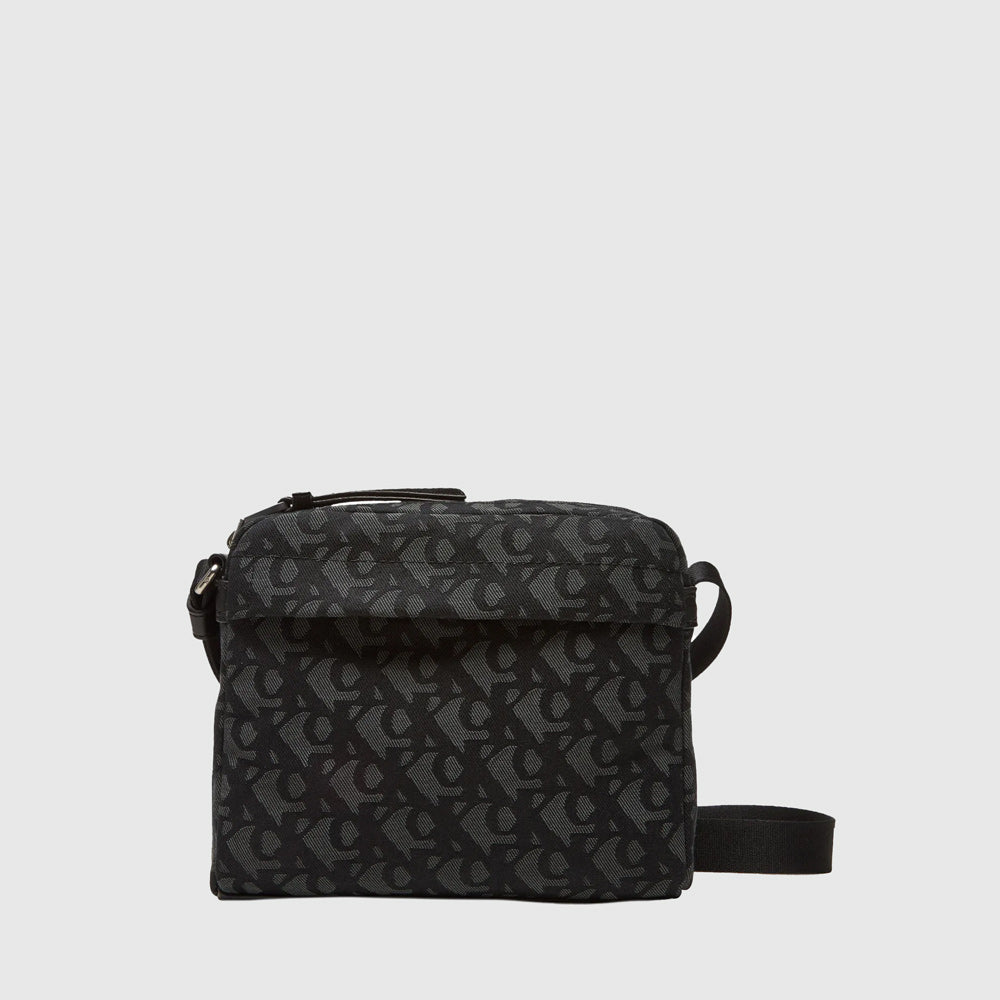 Monogram Flap Bag - Black