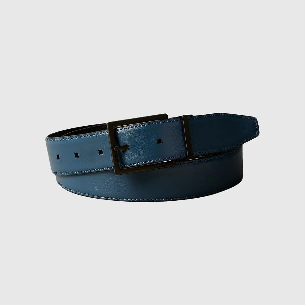 Calvin Klein Square Reversible Buckle 32Mm - Black Multi |ThirdBaseUrban
