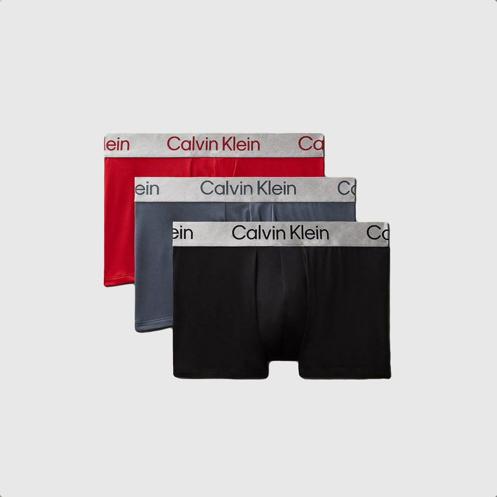 Calvin Klein 3 Pack Trunk - Red Multi |ThirdBaseUrban