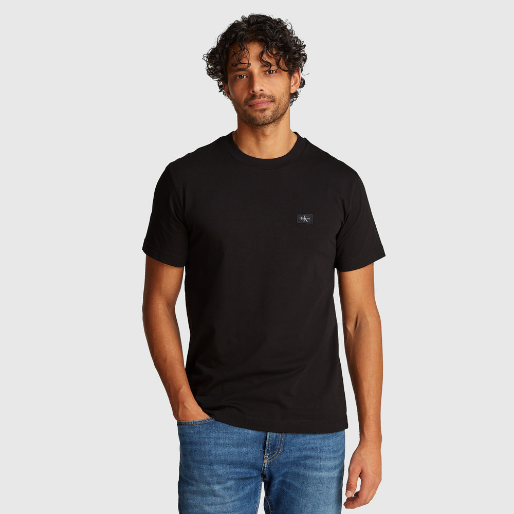 Calvin Klein Woven Label Regular T-Shirt - Black |ThirdBaseUrban