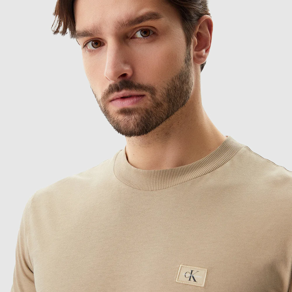 Woven Label Regular T-Shirt - Khaki