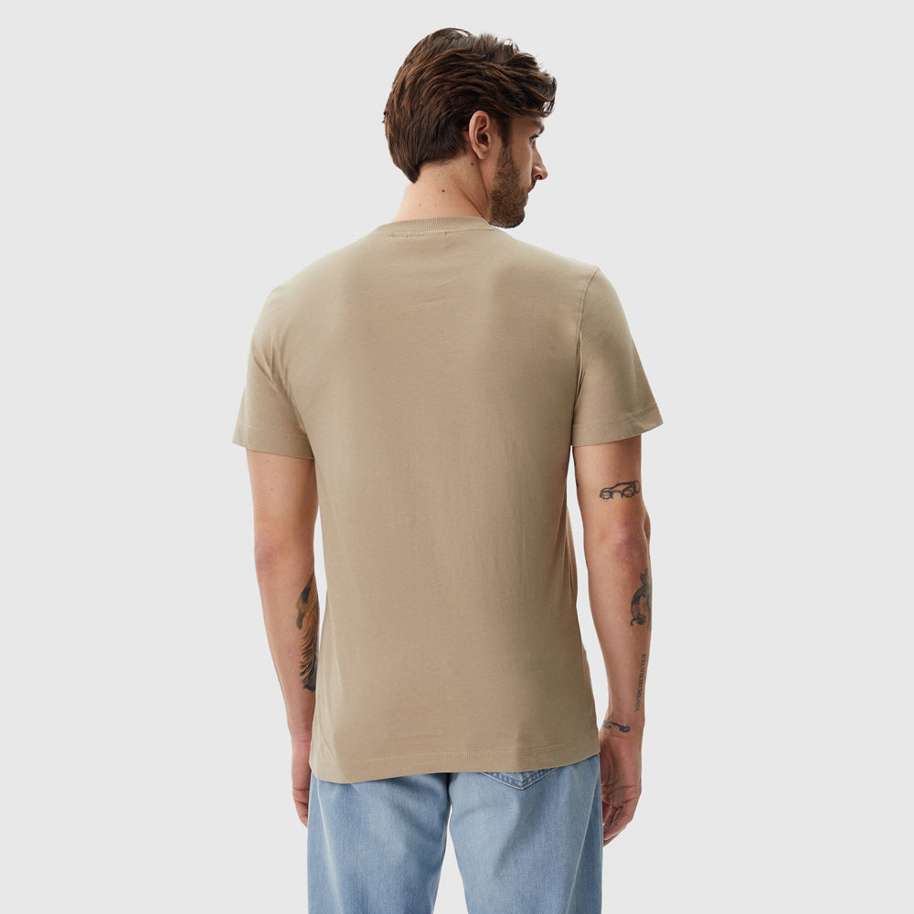Woven Label Regular T-Shirt - Khaki