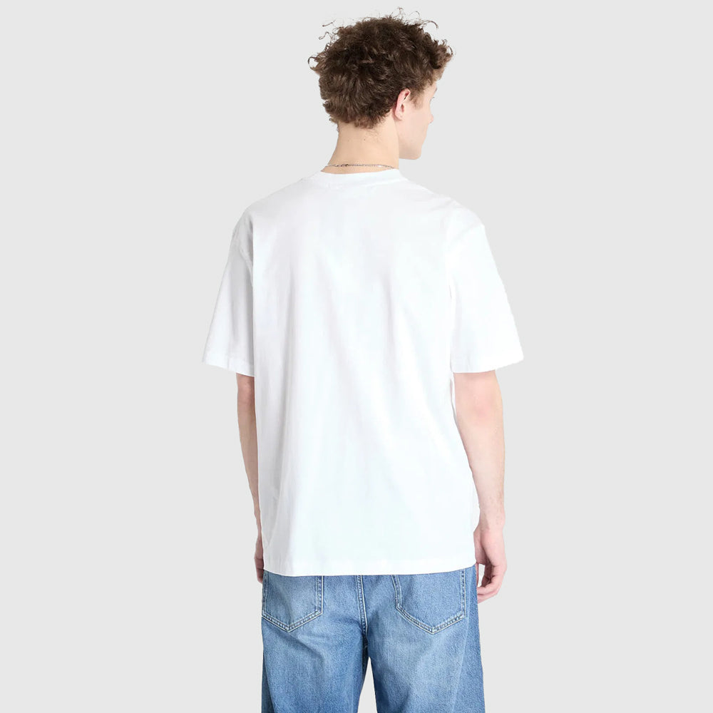 Woven Label Relaxed T-Shirt - White