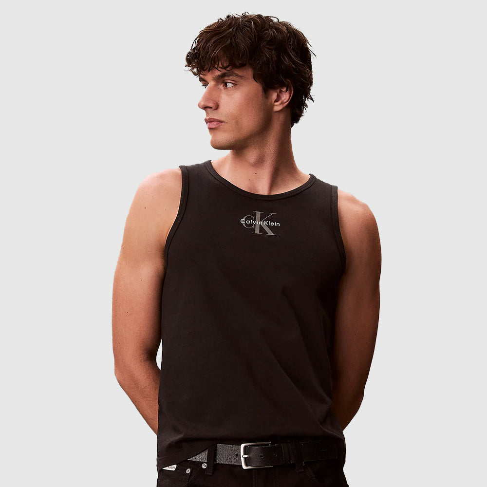 Monogram Logo Tank Top - Black