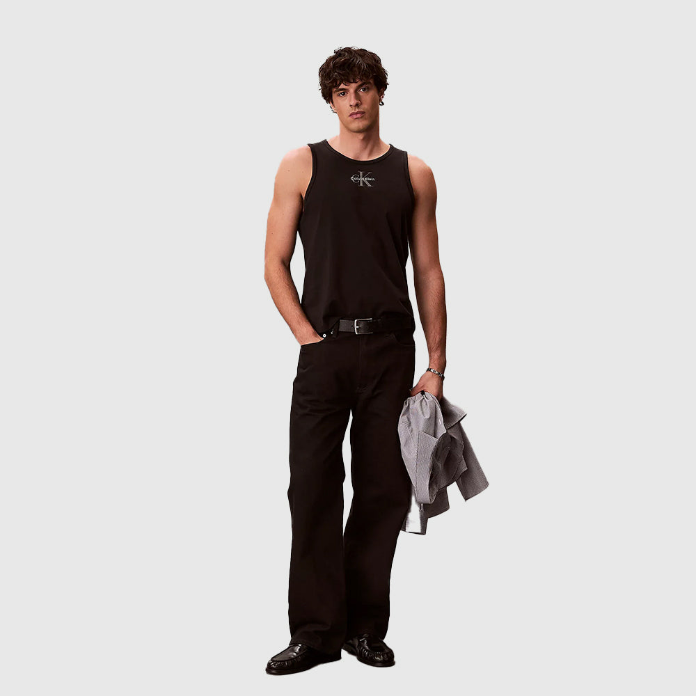 Monogram Logo Tank Top - Black