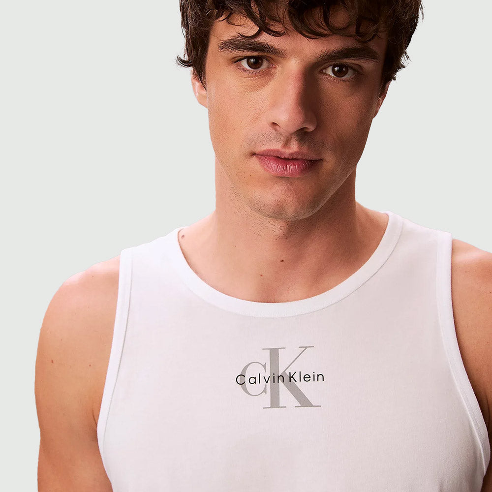 Classic Micro Monologo Tank - White