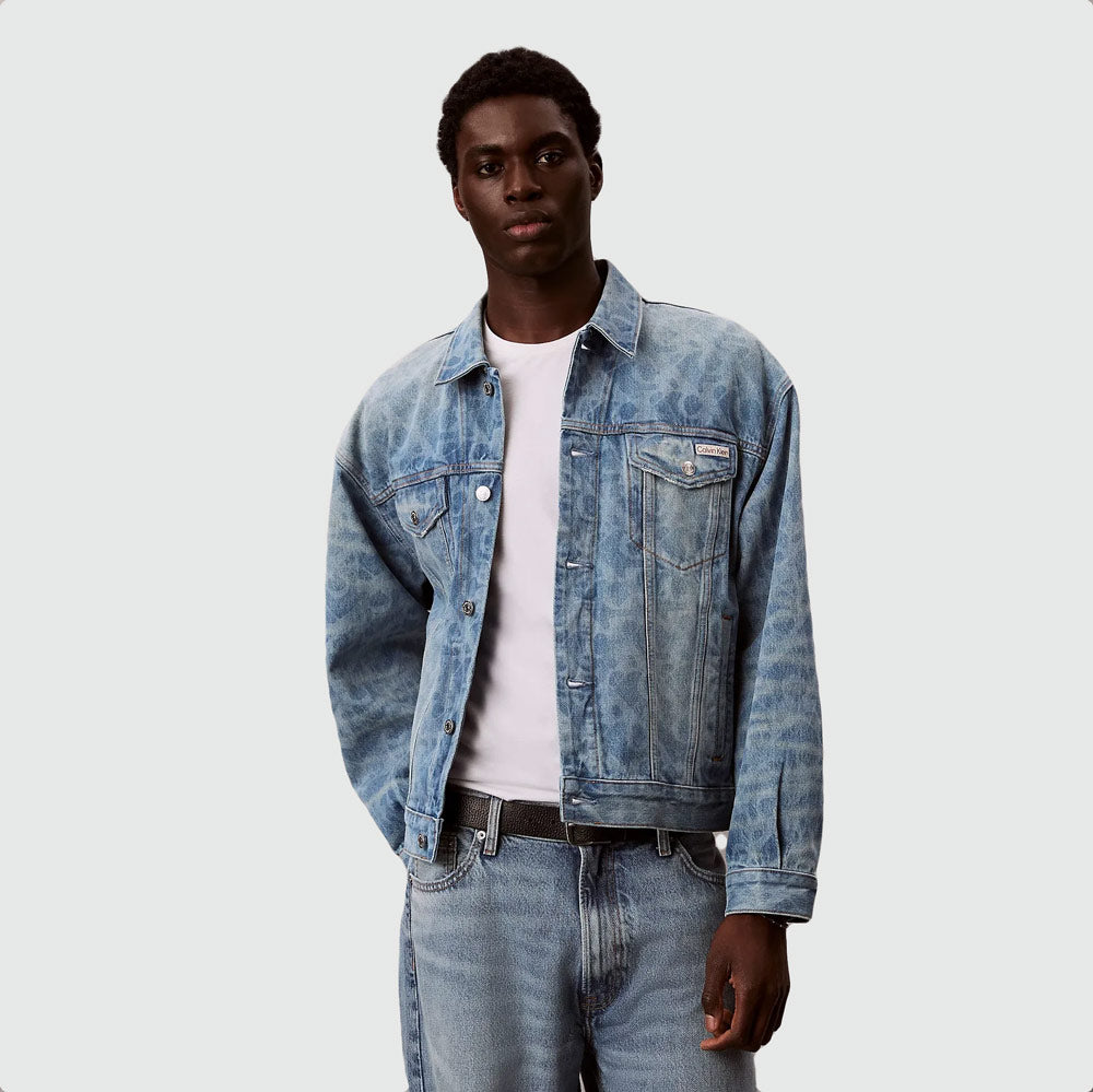 Calvin Klein 90S Playbill Trucker - Denim Light |ThirdBaseUrban