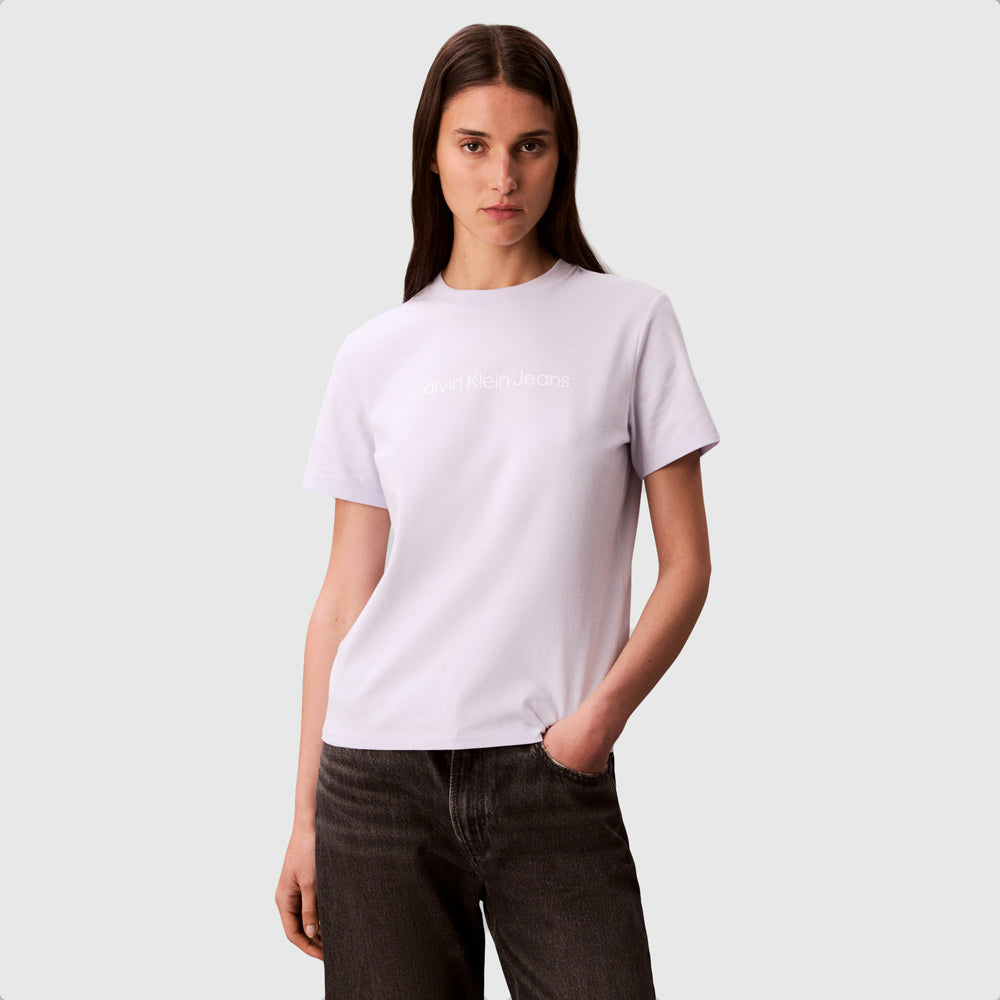 Calvin Klein Logo Classic T-Shirt - Lilac |ThirdBaseUrban